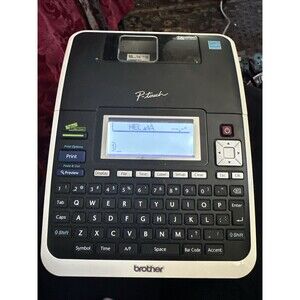 Brother P-Touch PT-2730 Label Thermal Printer Tested Working With Cord And Disc